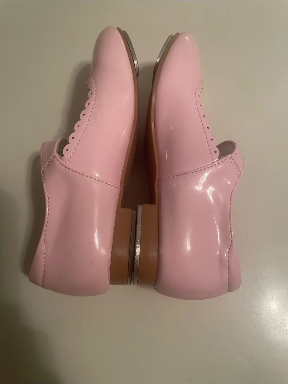 Girls Pink Patent Mary Jane tap Shoes
